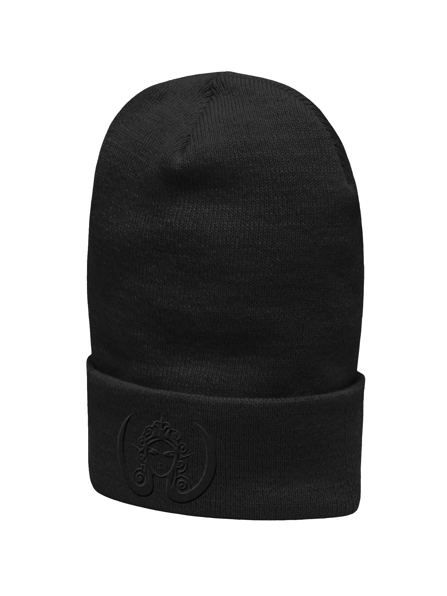 CIRCEMOON Signature Goddess Emblem Beanie - tonal black product image (2)