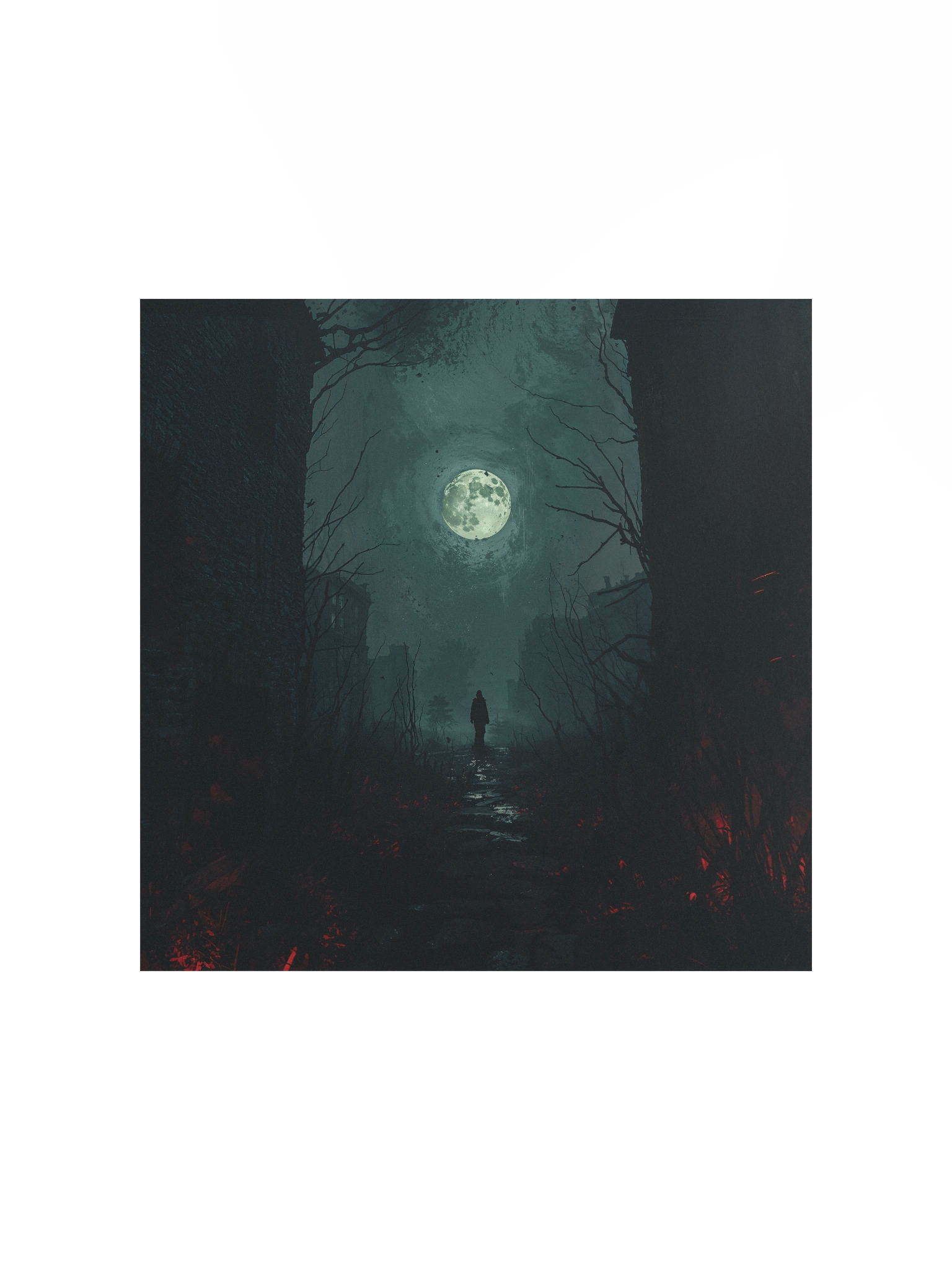 The Moonlit Passage Matte Poster product image (1)