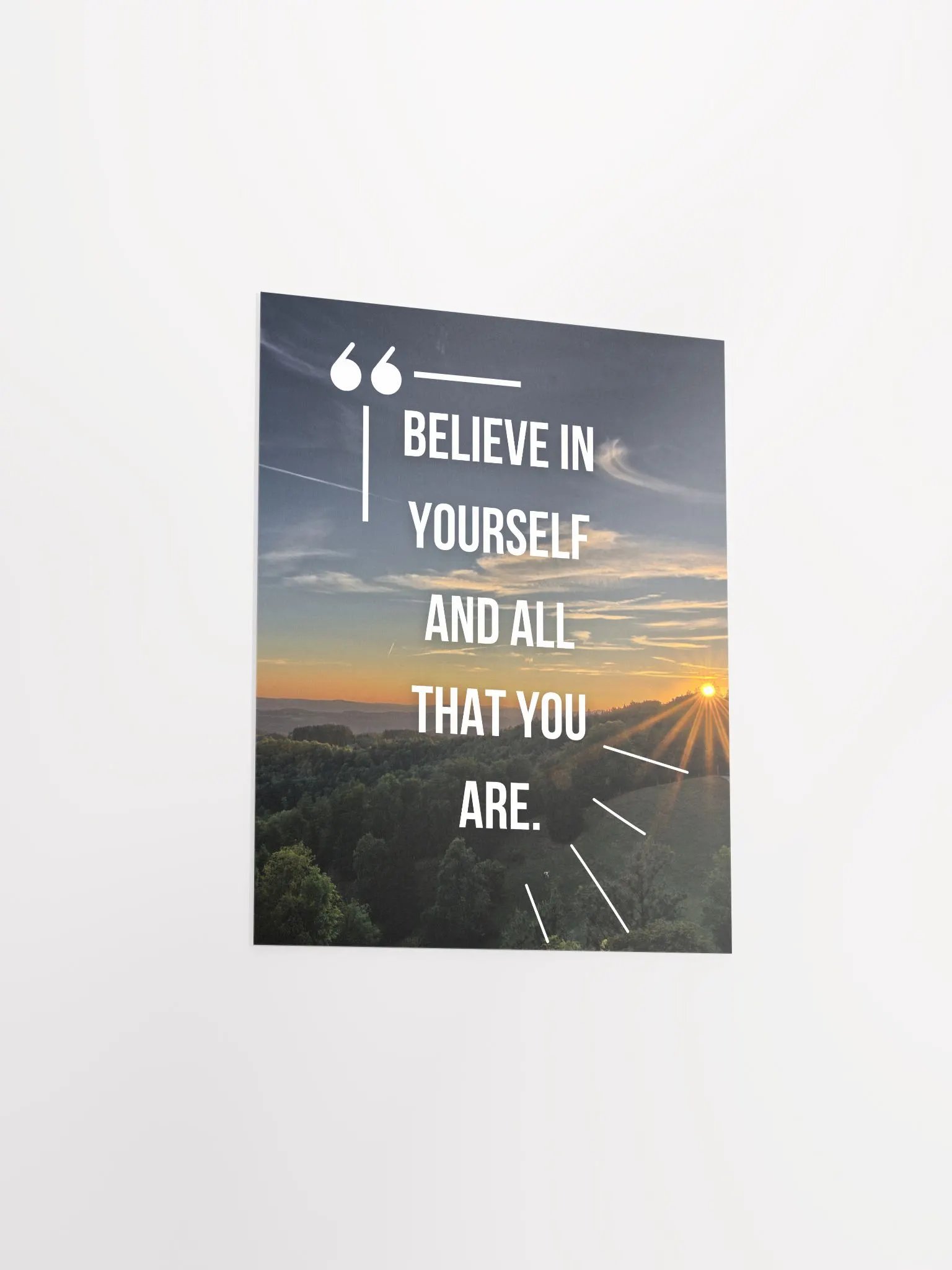Believe in yourself sustainable Poster product image (3)