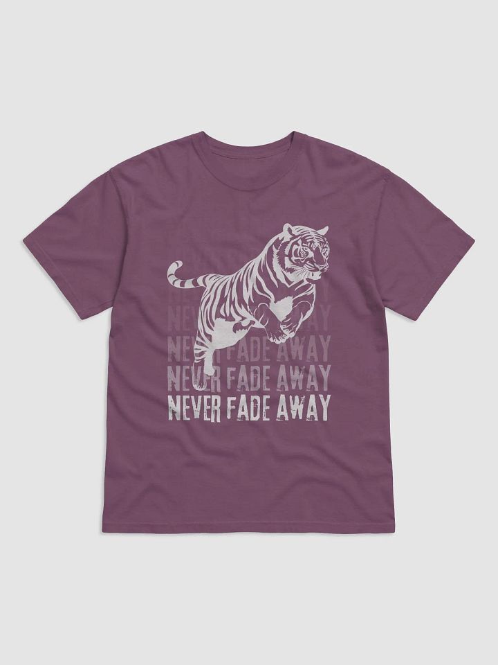 Never Fade Away Leaping Tiger Motivational T-shirt product image (5)