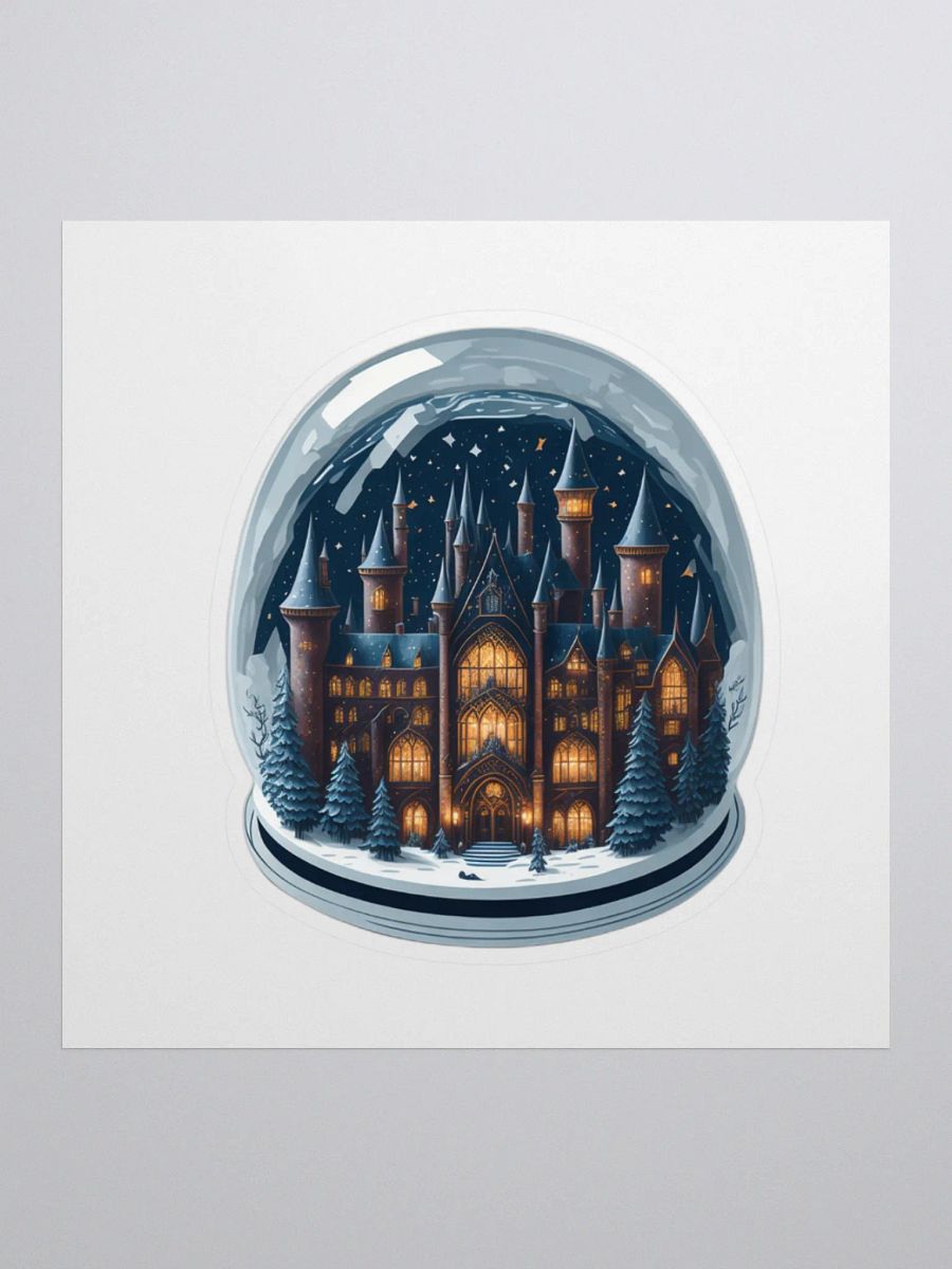 Enchanted Castle Snow Globe Sticker product image (2)