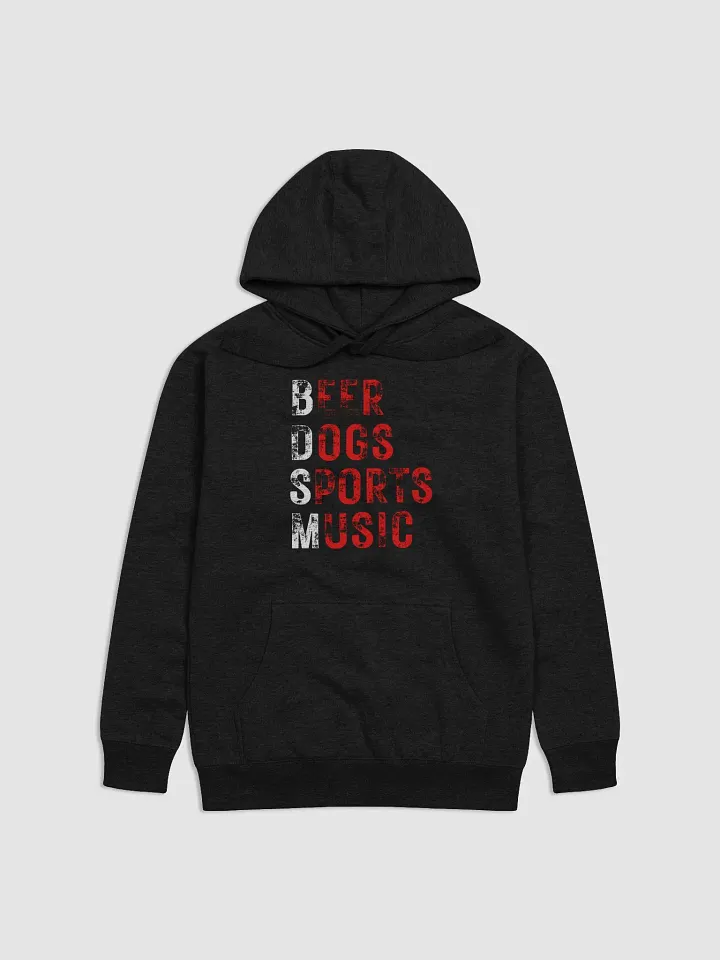 Beer Dogs Sports Music Hoodie – Fun Outrageous Gift In Red product image (1)