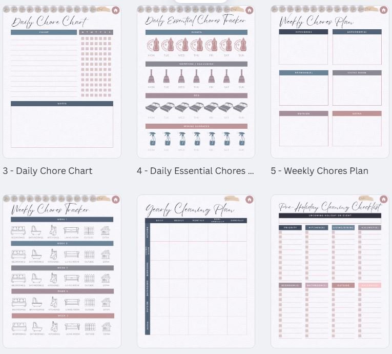 💸🏡 Budget & Cleaning Planner Bundle product image (8)