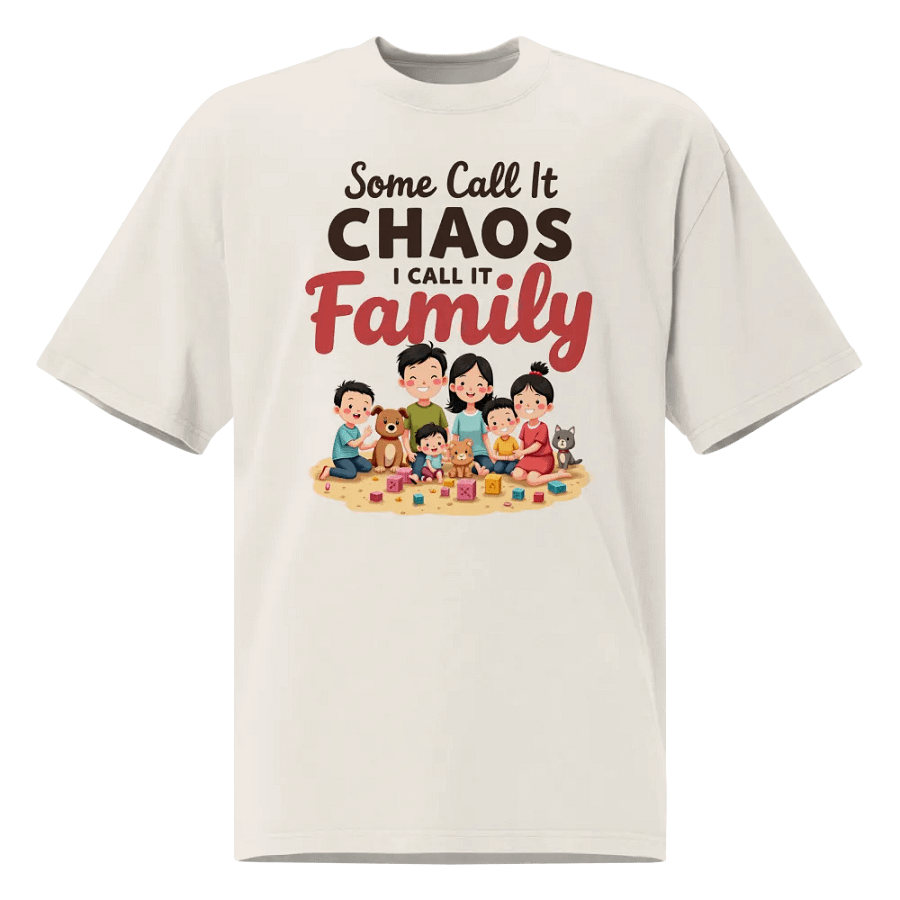 Chaos to Family Fun Oversized Tee product image (3)