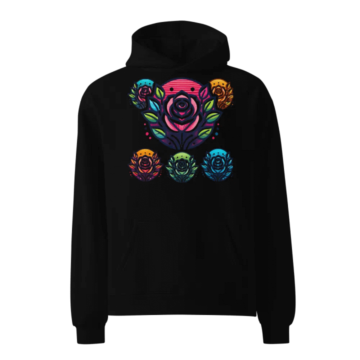 Vibrant Rose Garden Oversized Hoodie product image (1)
