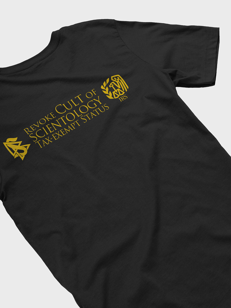 'THE WAY TO LOWER CONDITIONS' (Gold on Black) T-SHIRT product image (4)