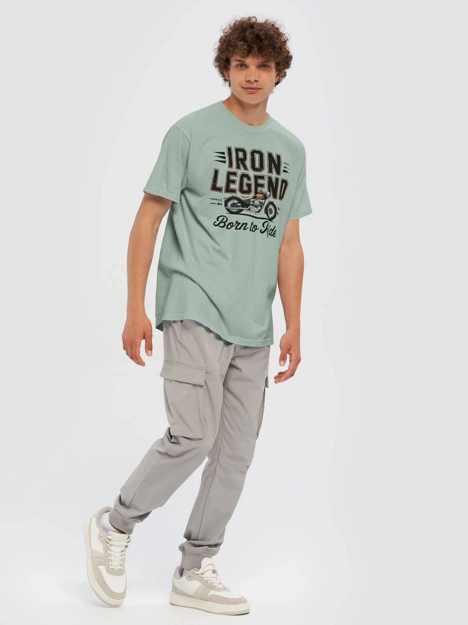 Iron Legend Born to Ride Coffee Tee product image (96)