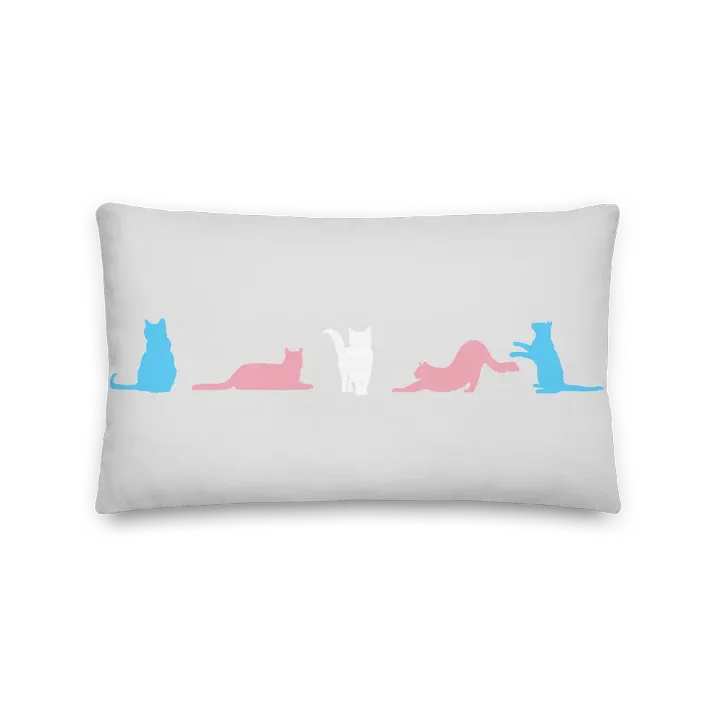 Transgender Pride Kitty Pillow product image (5)