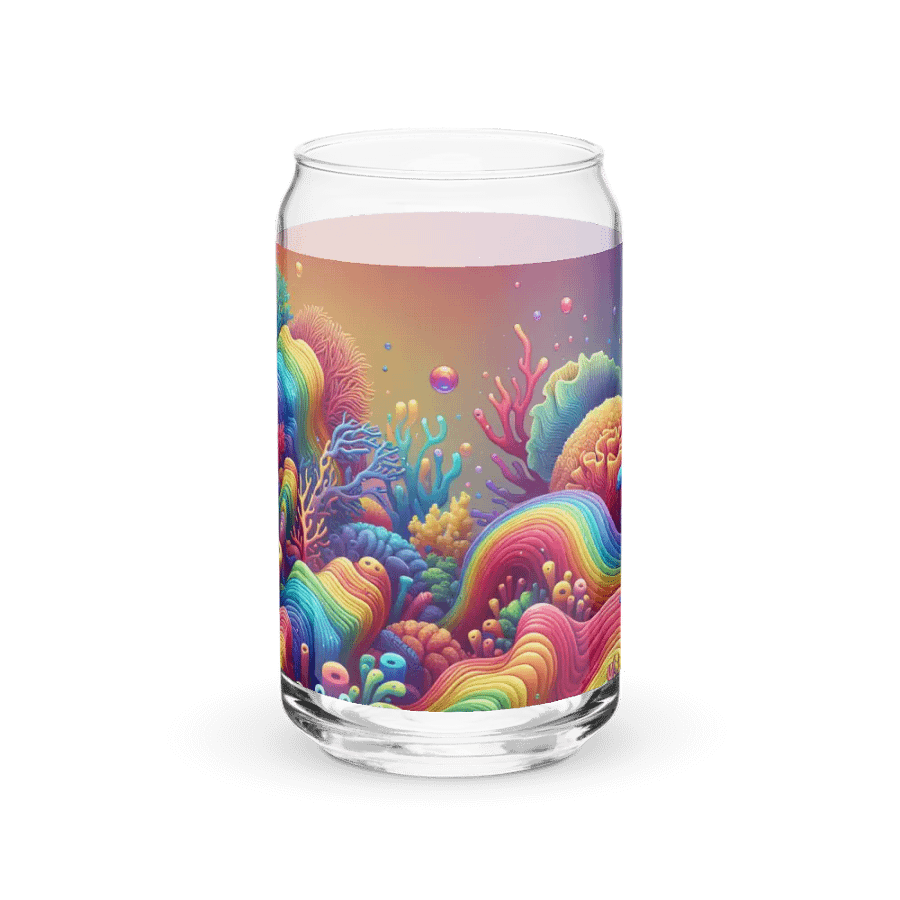 Beautiful & Vivid Rainbow Coral Ocean Themed Glass product image (9)