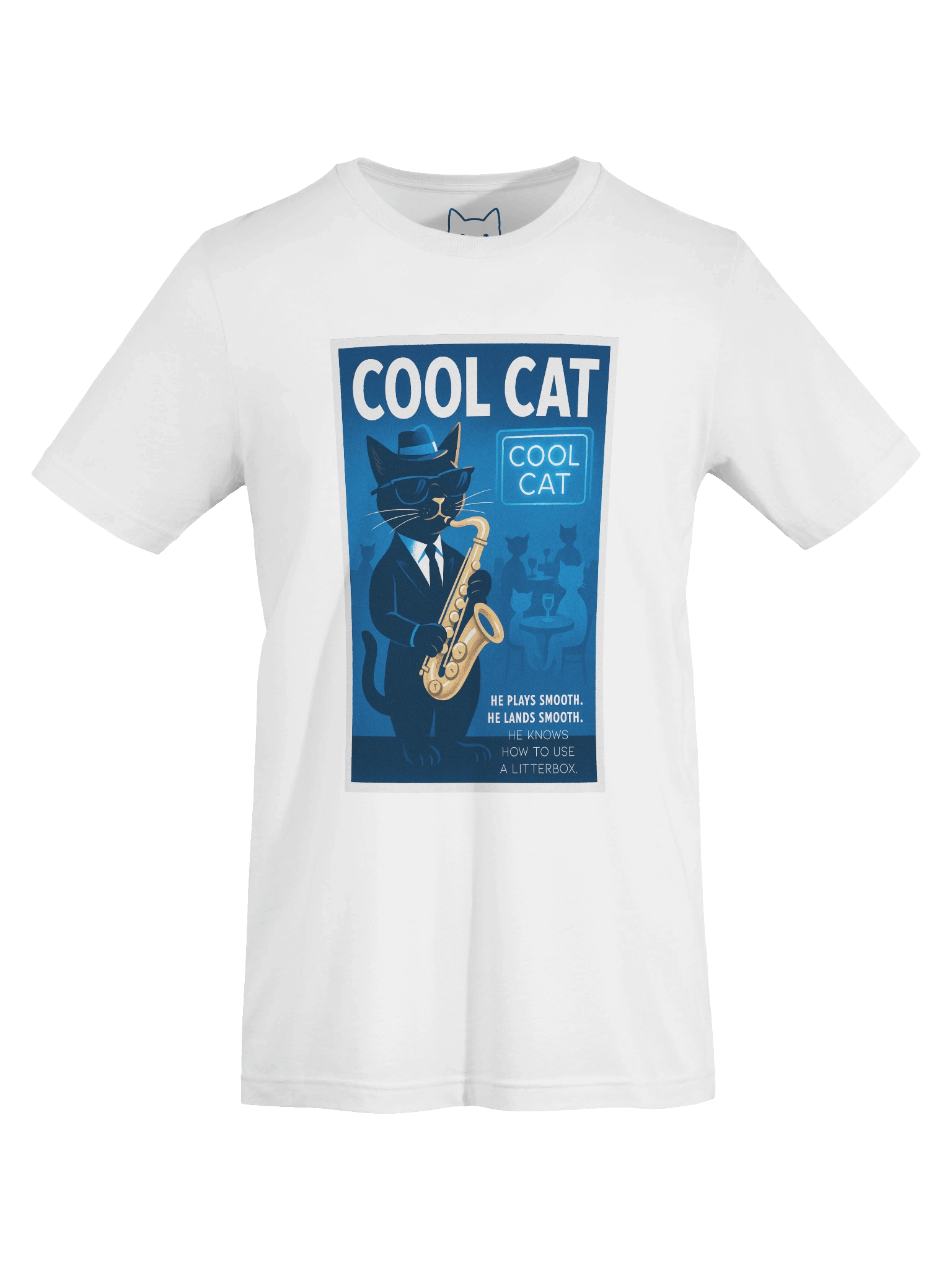 Cool Cat Jazz Saxophone Blues Club Unisex T-Shirt product image (127)