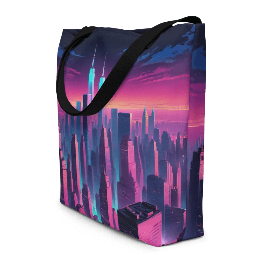 Vaporwave New York City All Over Print Tote Bag product image (12)