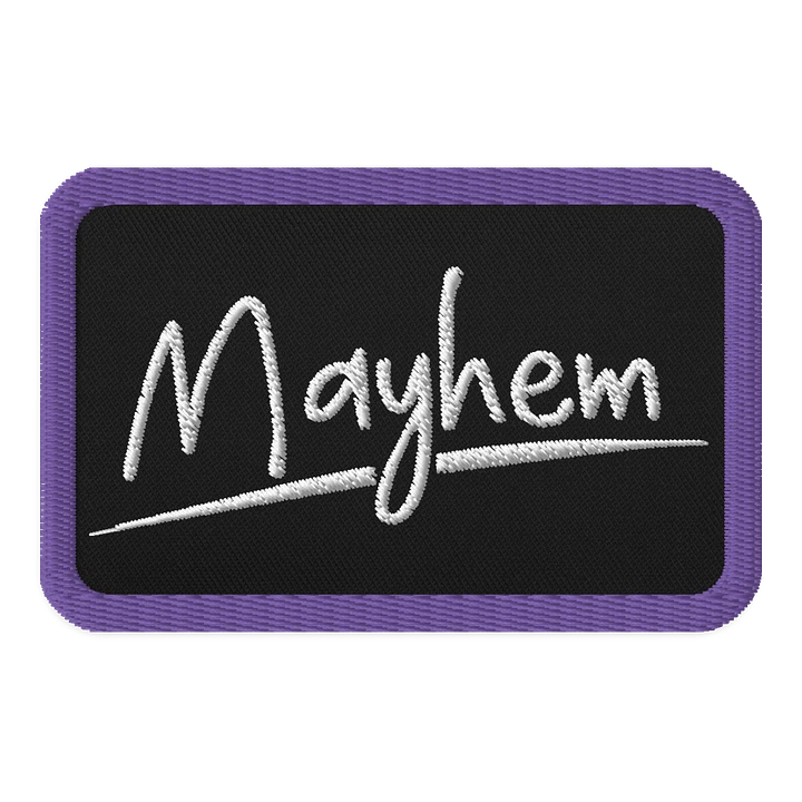 Mayhem Embroidered Patch (Rectangle) product image (1)