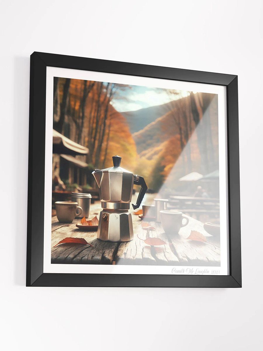 Autumn Brewscape Framed Poster | Moka Pot product image (3)