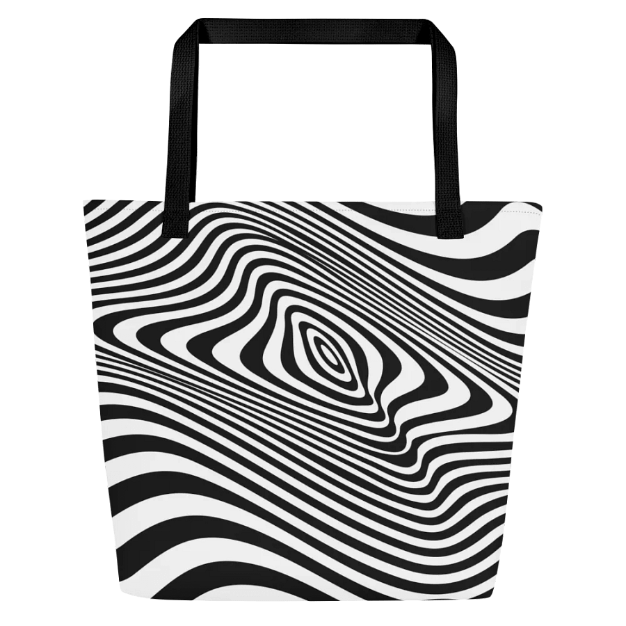 optic illusion Large Tote Bag for elegant ladies moms daughters friends product image (3)