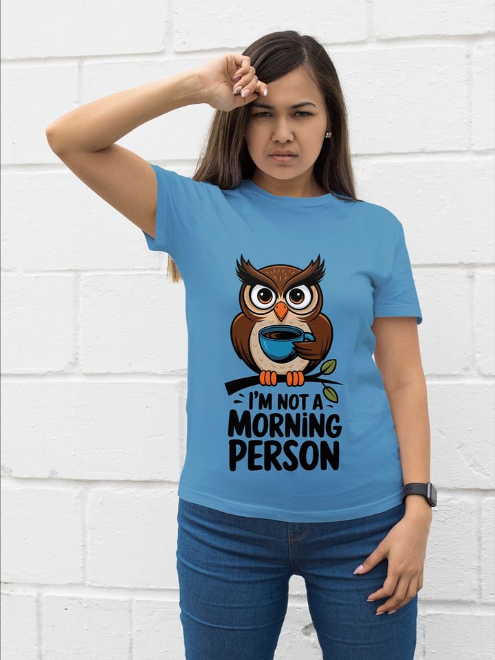 Whimsical Owl Morning Person T-Shirt product image (1)