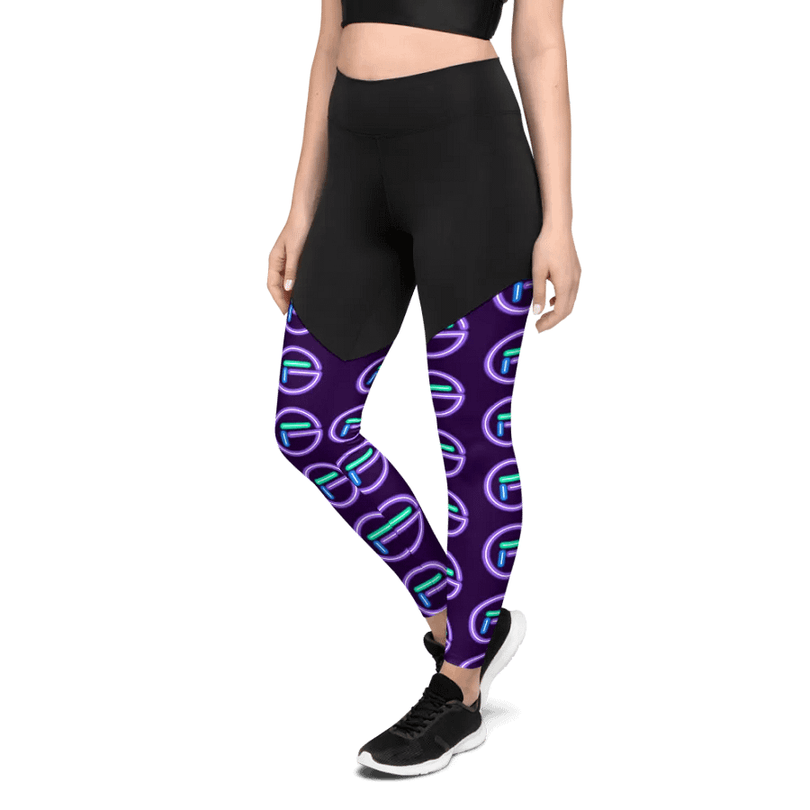GloweFlye Purple Circle Logo Leggings product image (5)