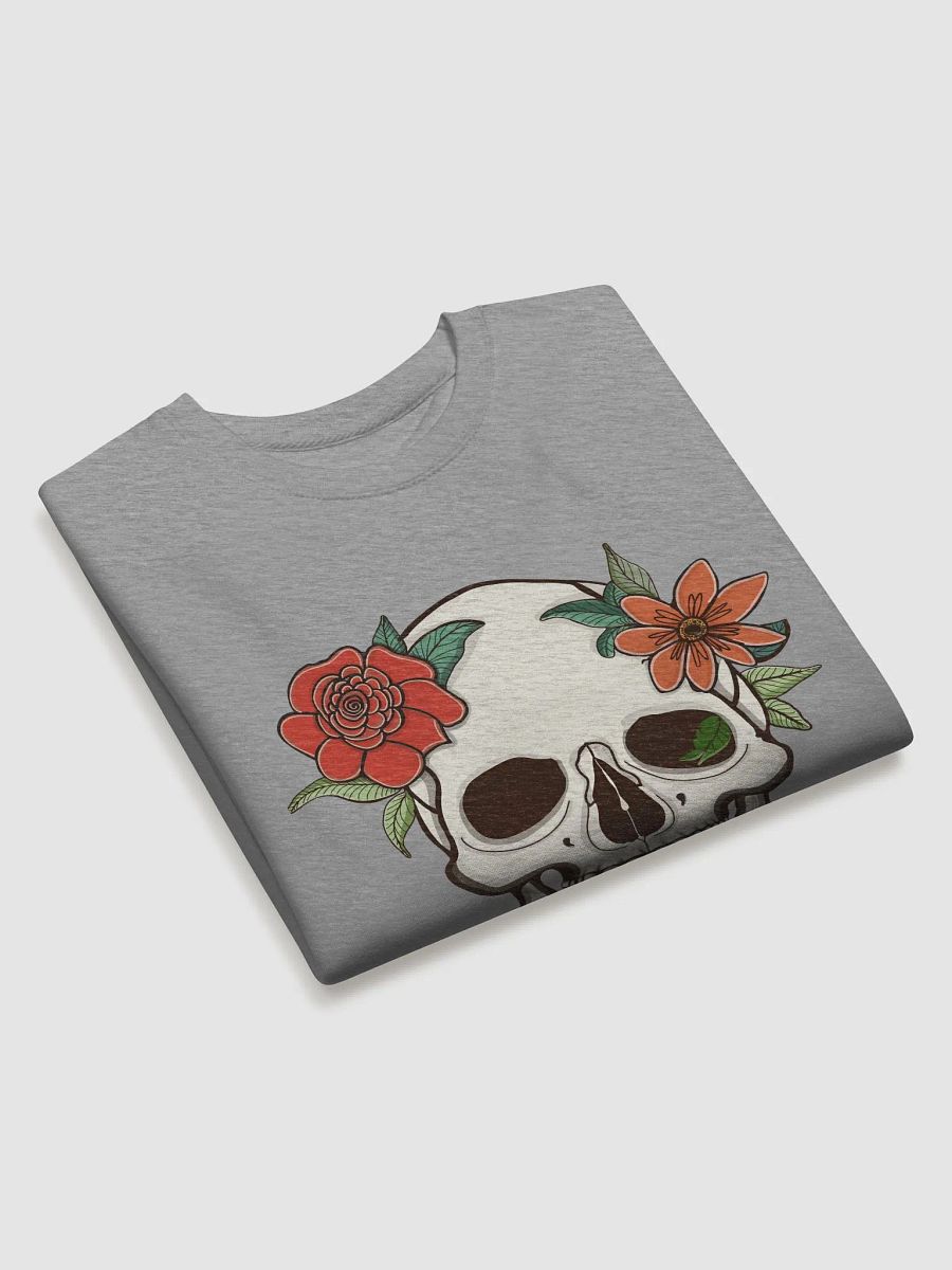 Skull and Flowers Cotton Sweatshirt product image (22)