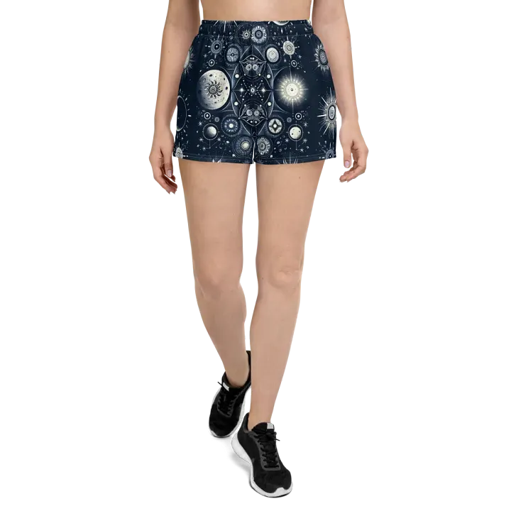 All-Over Print Women's Athletic Short Shorts product image (2)