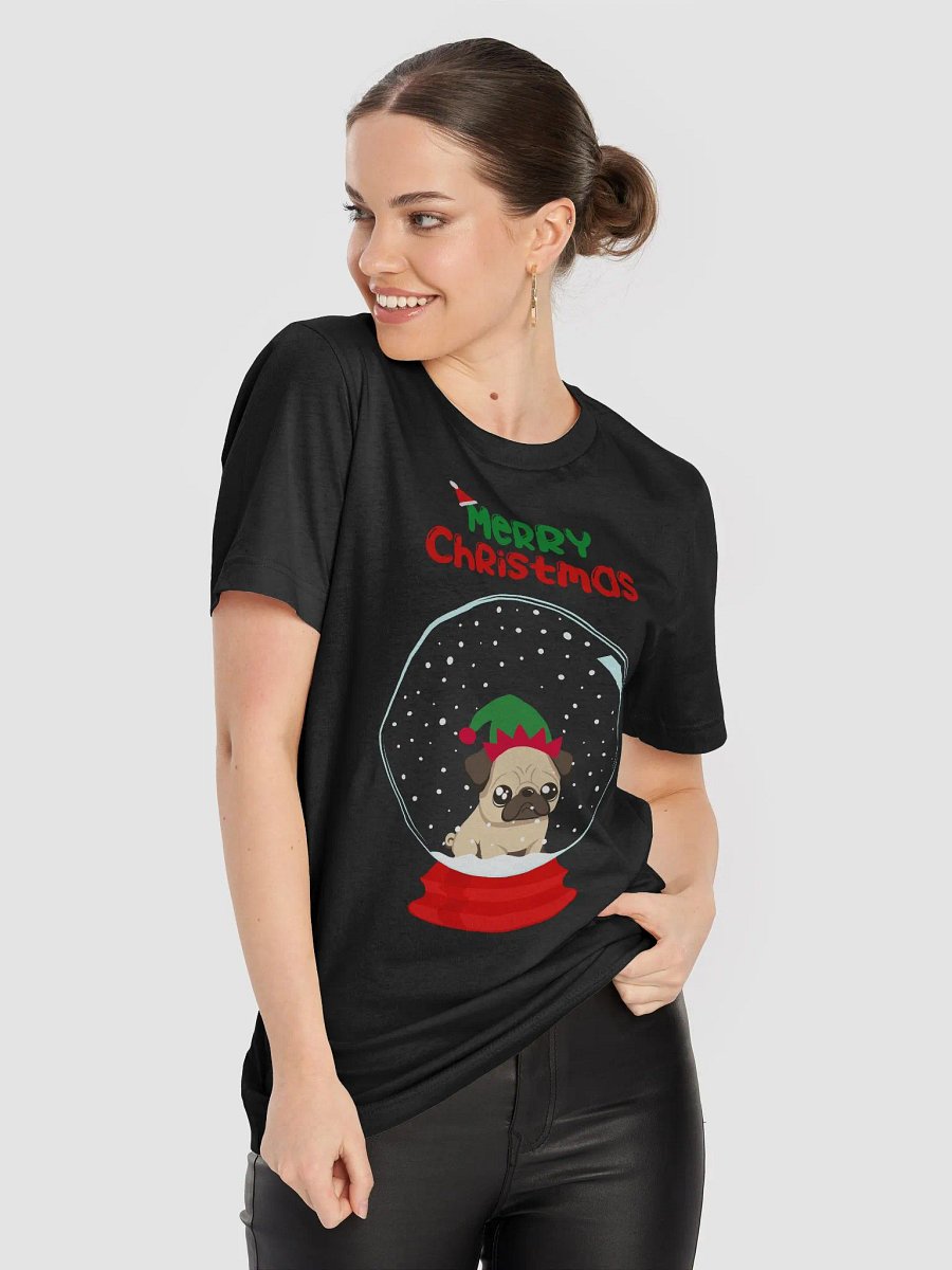 Christmas Pug Snow Globe T-Shirt product image (16)