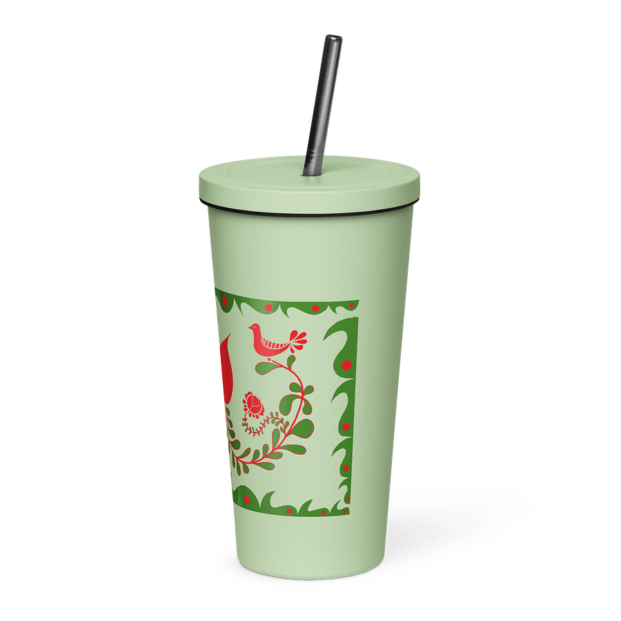Hungarian Folk Art Lovebirds Insulated Tumbler product image (3)