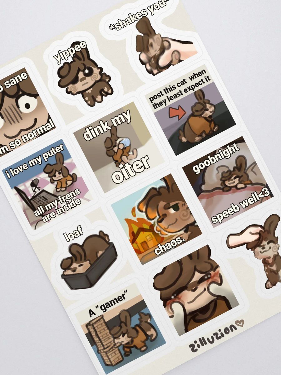 zillu sticker sheet product image (2)