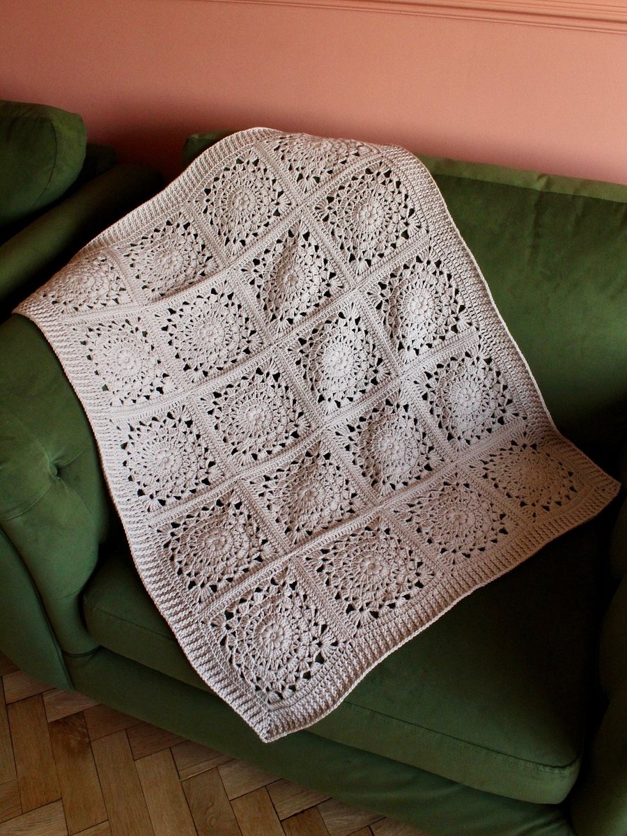 Lace Crochet Squares Blanket Pattern eBook product image (10)