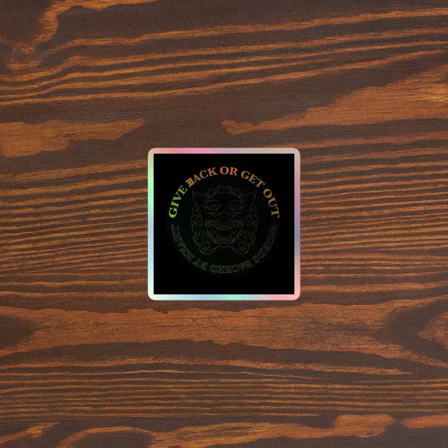 Foo Dog holographic sticker 1 product image (3)
