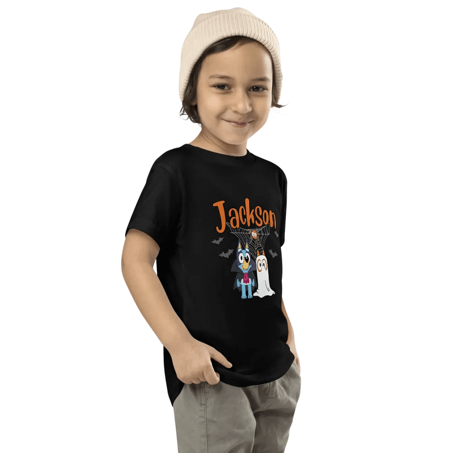 Toddler Custom Bluey Halloween T-Shirt (Homemade) product image (3)