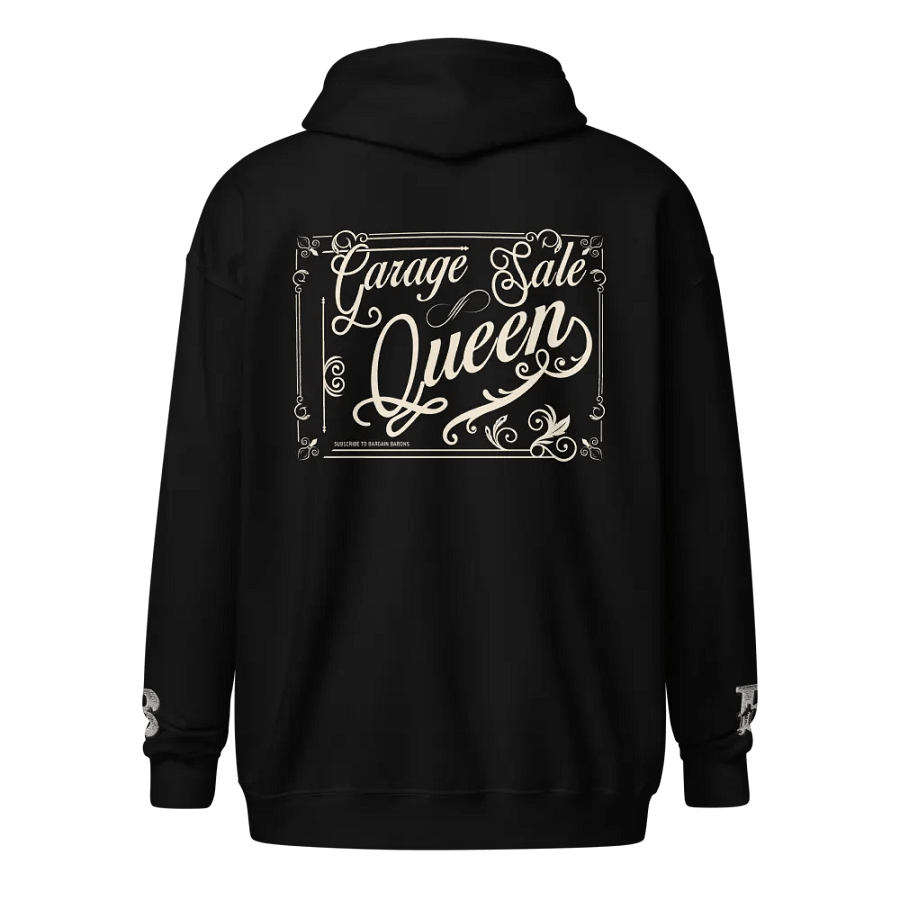 GARAGE SALE QUEEN (Zipper Hoodie - Dark) product image (2)