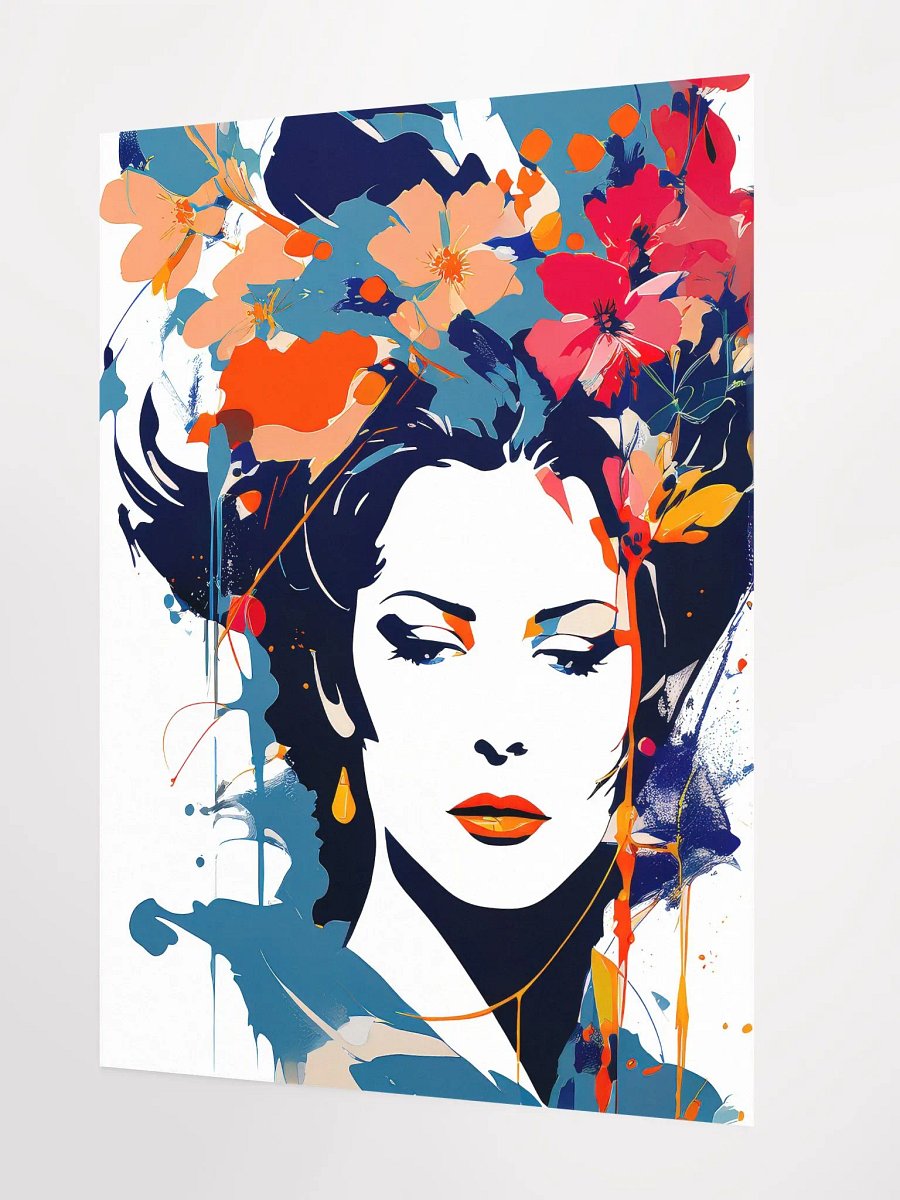 Abstract Woman v4 - Vintage Style Poster - Girly - Medium Size 18x24 Inches product image (2)