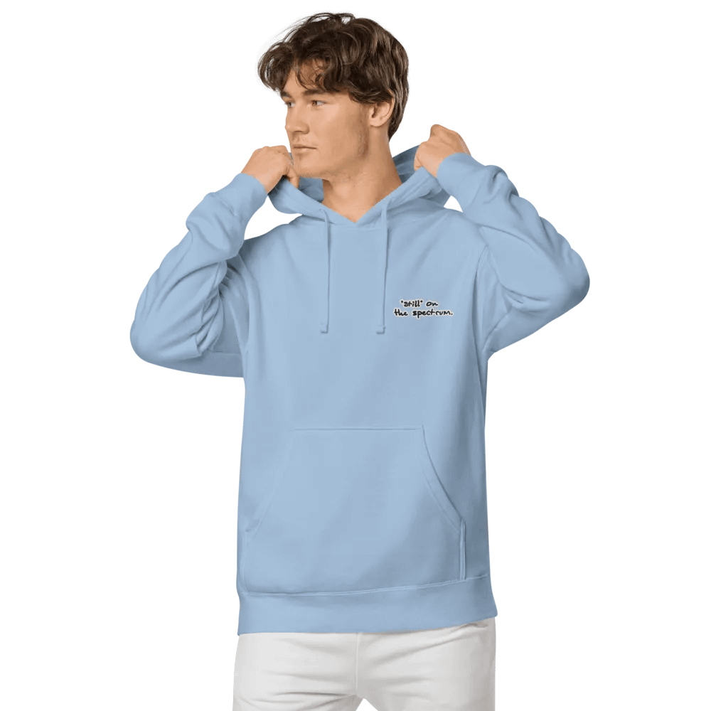 *still* on the spectrum (L.C. bubble design) embroidered pigment hoodie product image (6)