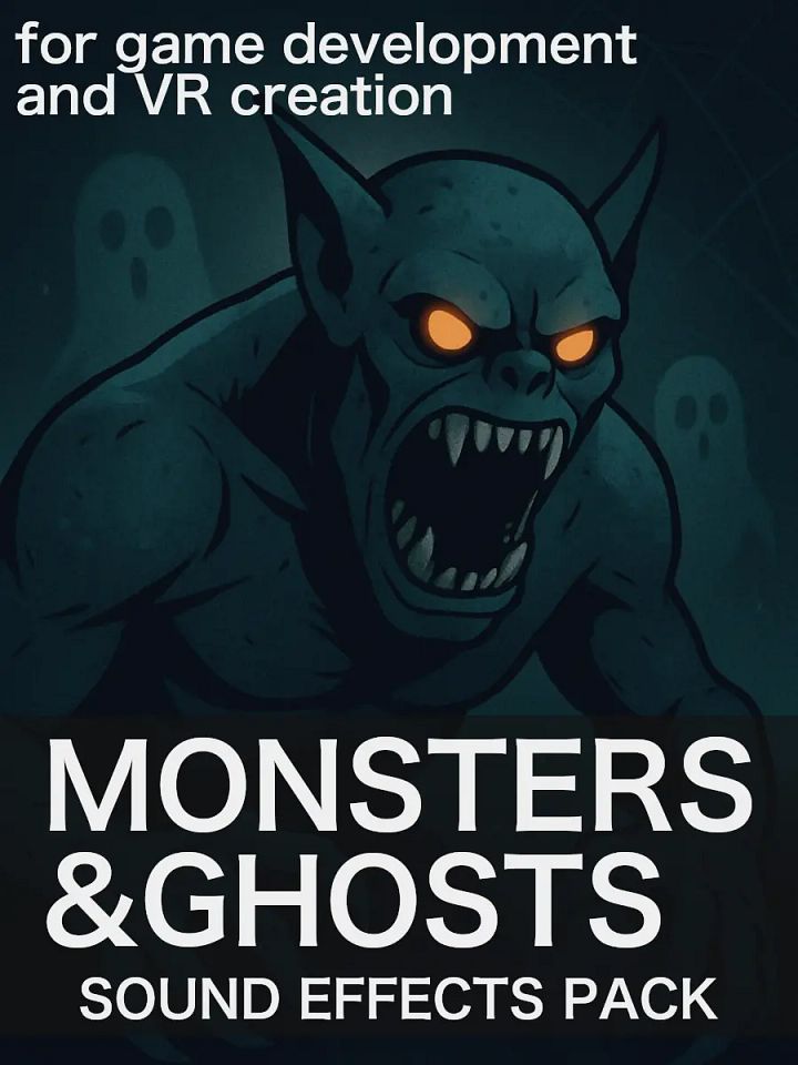 Monsters and Ghosts - Video Game Sound Effects Collection - 80 Royalty Free Sound Effects product image (1)