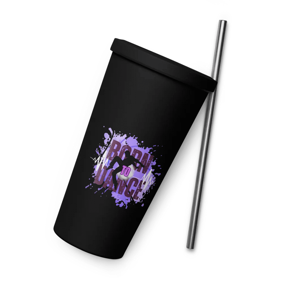 Born to Dance Vibrant Beats His Silhouette Insulated Tumbler product image (45)