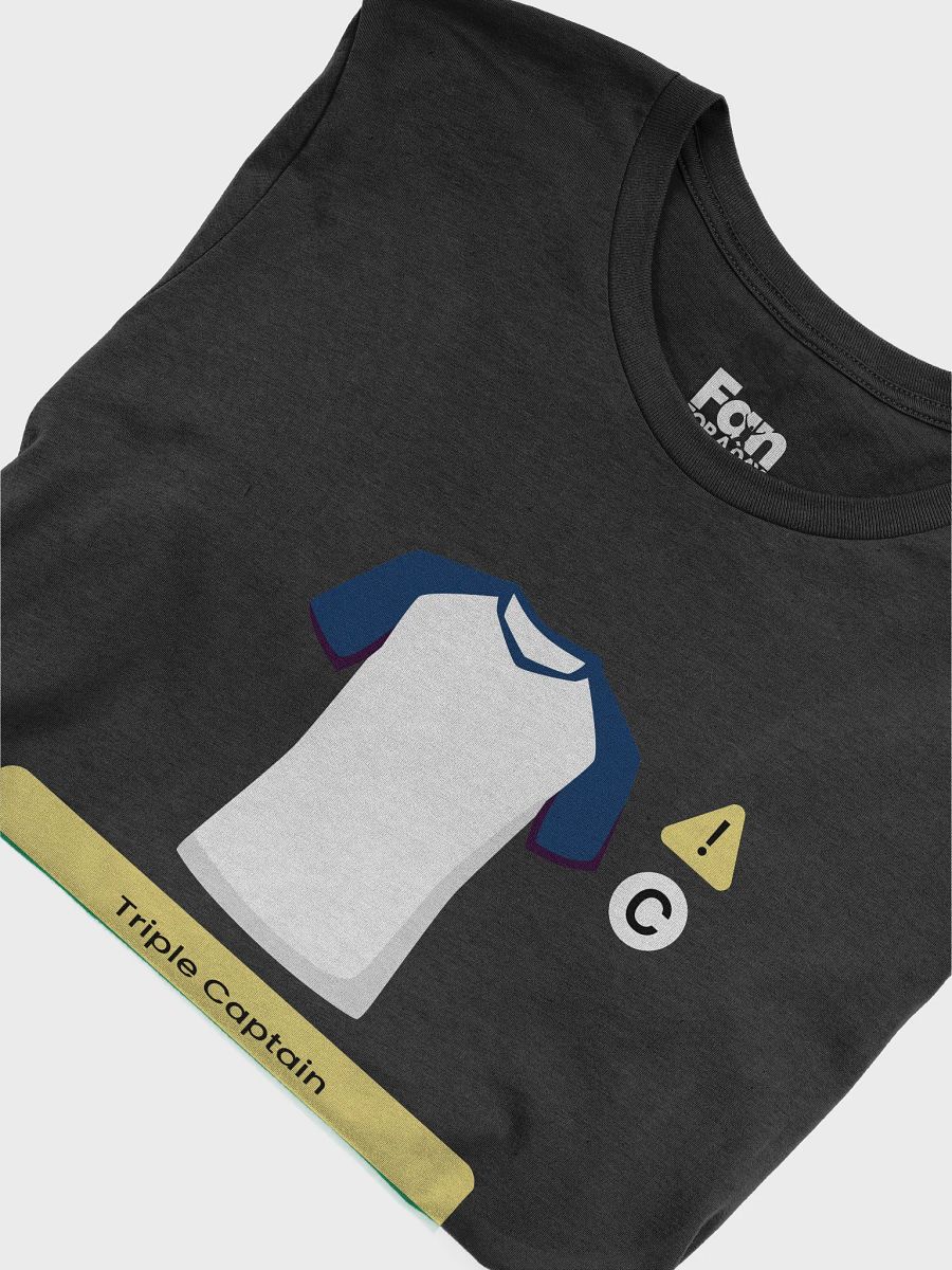 White Triple Captain Fantasy Football T-shirt product image (5)