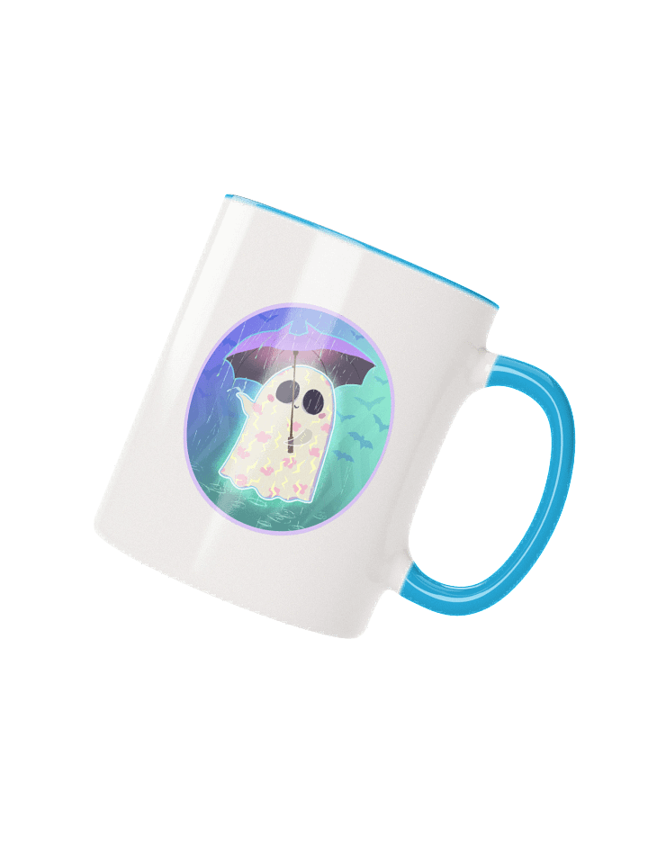 Pastel Little Ghost in the Rain - Ceramic Mug product image (1)