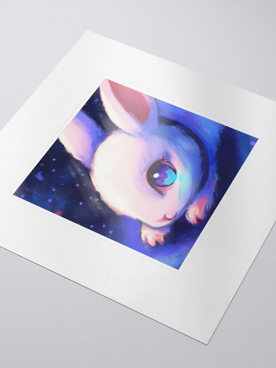 Cute Galactic Bunny Delta Sticker product image (3)