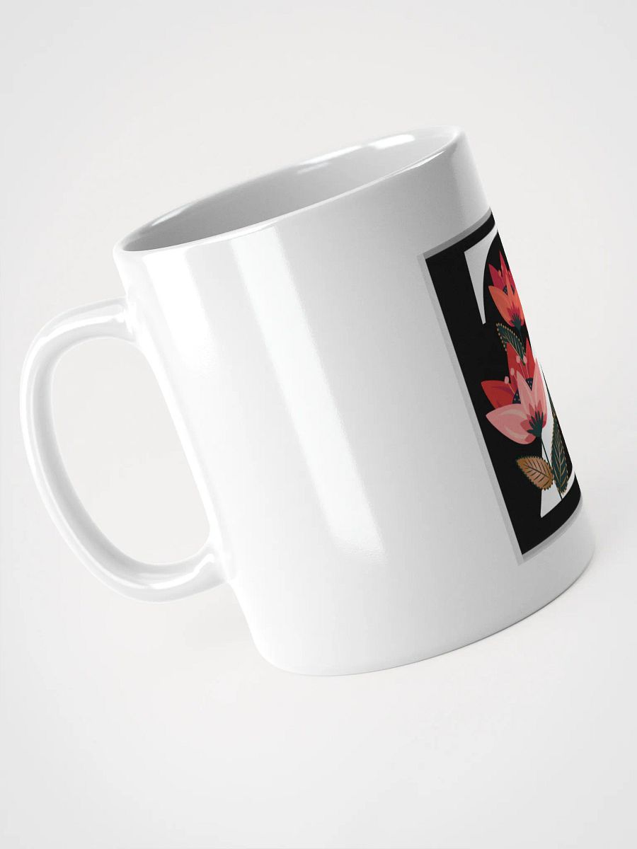 Floral Z Artistic White Glossy Mug product image (9)