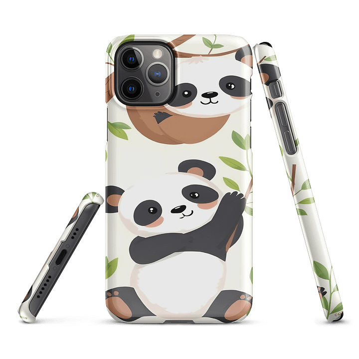 Playful Sloth and Panda iPhone® Snap Case product image (2)