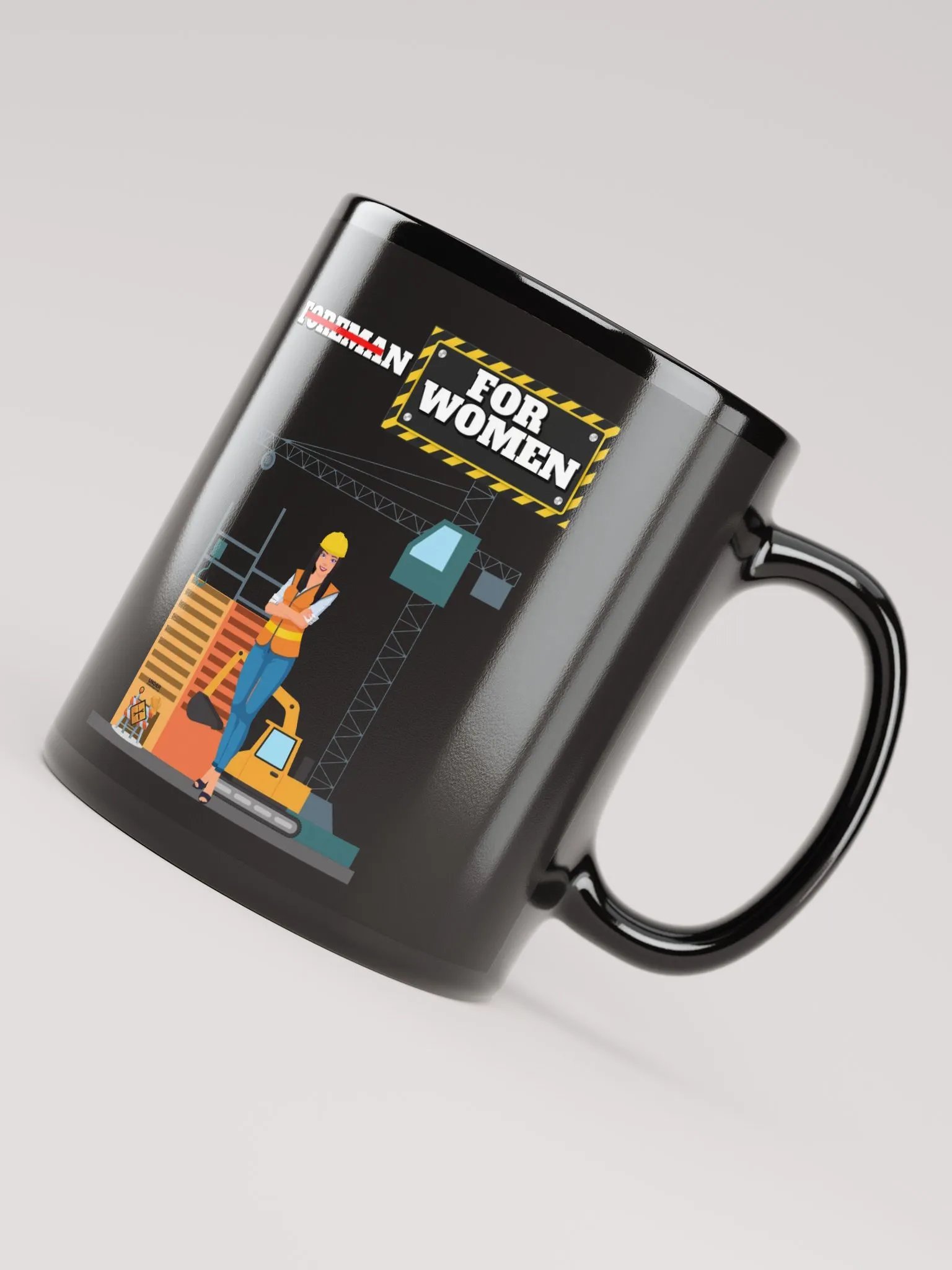 For Women Construction Black Mug product image (1)