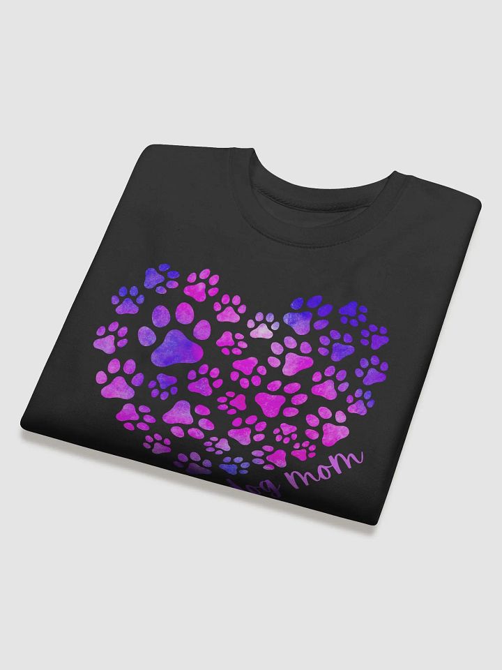 Dog Mom Cute Colorful Dog Paws Heart Premium Sweatshirt product image (4)