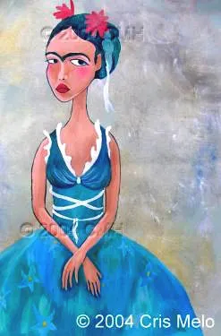 PRINT: Frida Kahlo Blue Dress product image (1)