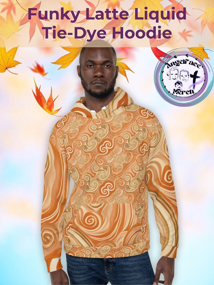 Funky Latte Liquid Tie-Dye Hoodie product image (1)