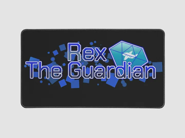 "Rex The Guardian" 12" x 22" Desk Mat product image (1)