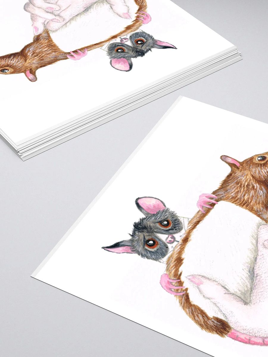 Cyrus rat hiding behind Torben rat sticker product image (10)