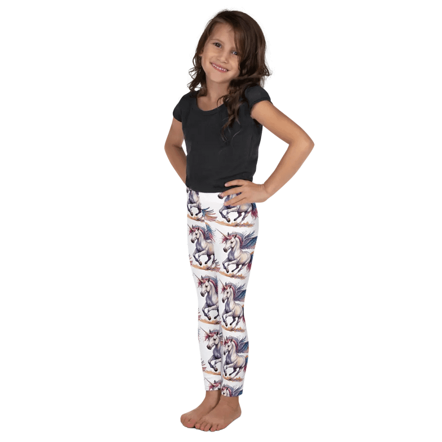 Pastel Unicorn Dreams Kids Leggings product image (5)