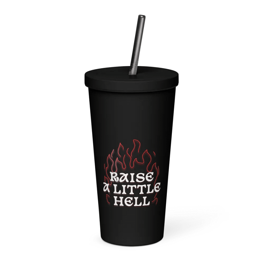 Raise a Little Hell INSULATED TUMBLER WITH A STRAW product image (5)