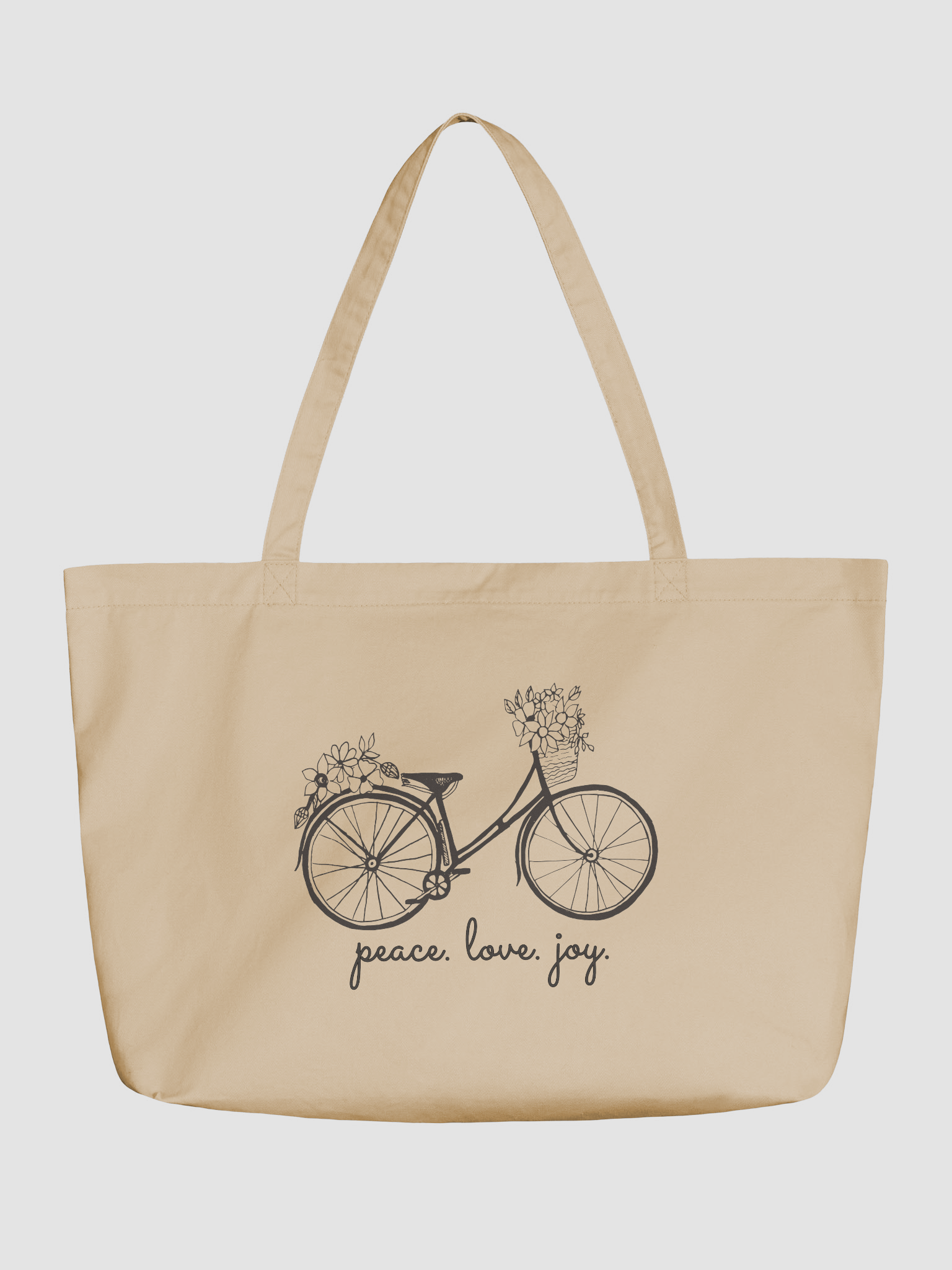 Peace Love Joy Tote Bag product image (1)