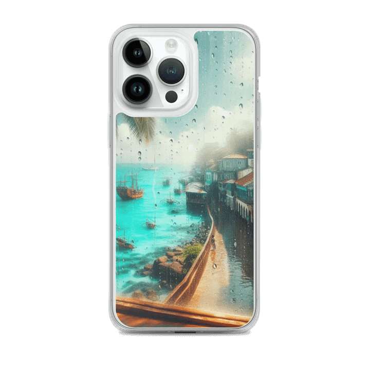 Tropical Serenity iPhone® MagSafe® Clear Case | AI Design product image (2)