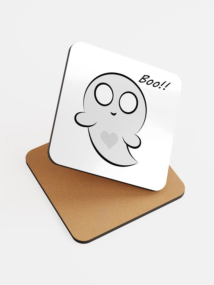 Buu Heart Glossed Cork Coaster product image (1)