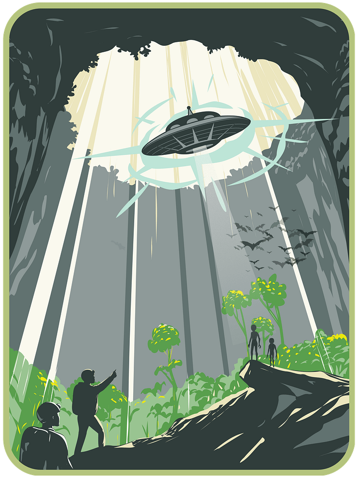 UFO Spelunkers Enamel Mug product image (2)